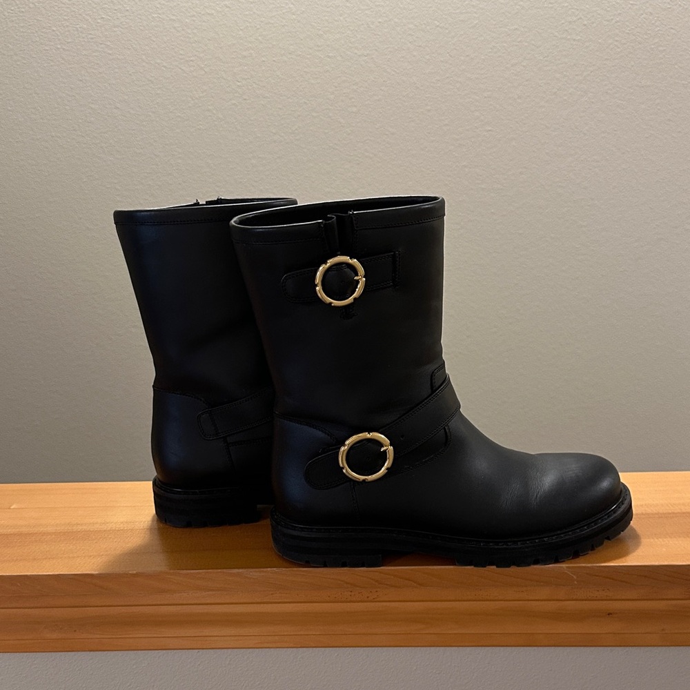 Salvatore Ferragamo Asti Moto Boots
